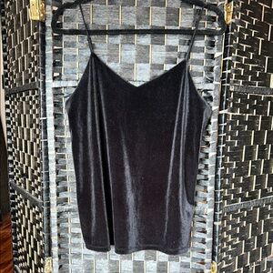 a new day Black Velvet Camisole Top